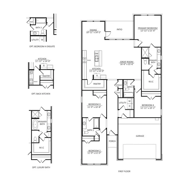 2D floor plan layout of this home in Raburn Reserve, Tomball, TX (Image 4). 2D floor plan layout of this home in Raburn Reserve, Tomball, TX (Image 4).