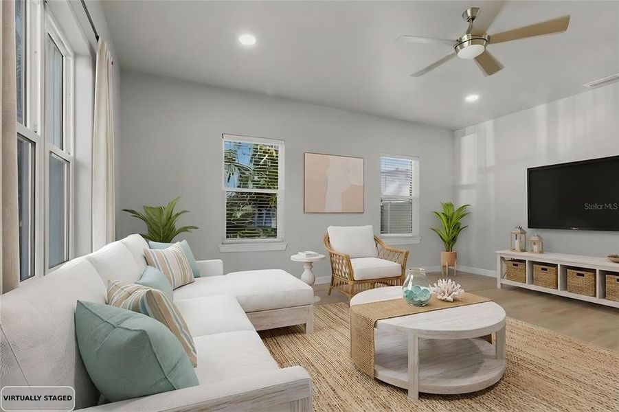 Furnished interior view inside a new home in , St. Petersburg (Image 7).