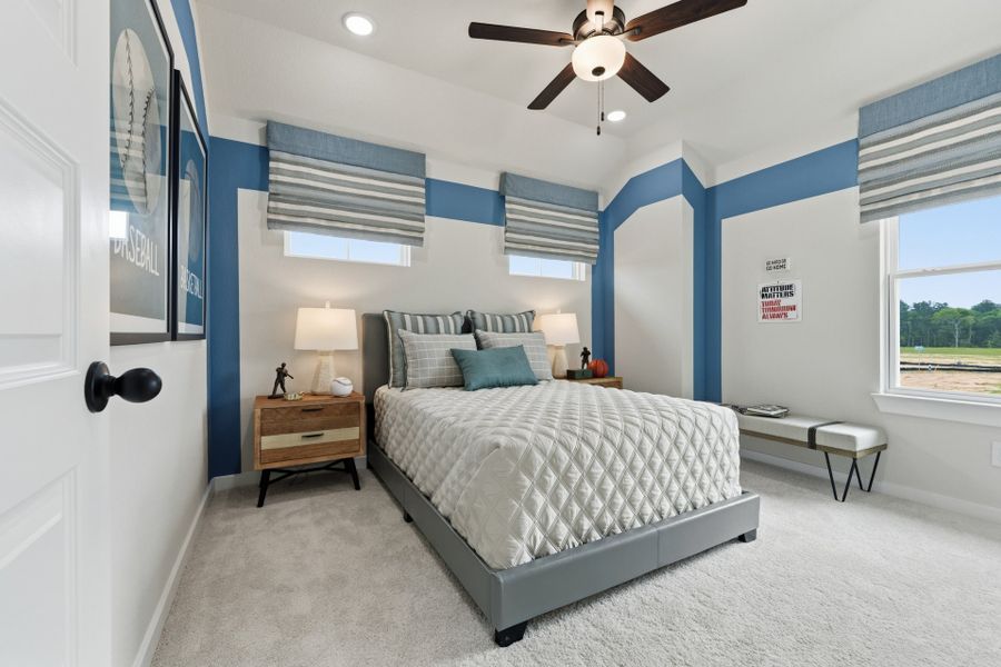 Granger Pines Model Home - Linden - Secondary Bedroom Granger Pines Model Home - Linden - Secondary Bedroom