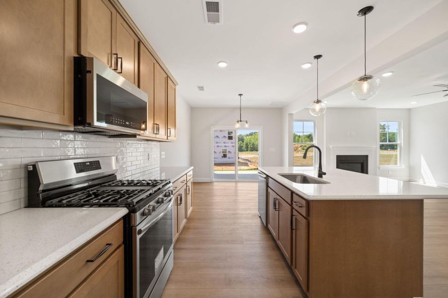 Furnished interior view inside a new home in Hayes Village, Greensboro (Image 9).