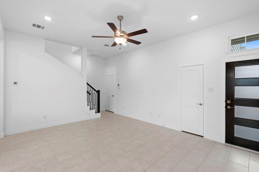 Spacious, unfurnished interior of a new home in Bridgeland, Cypress (Image 20). Spacious, unfurnished interior of a new home in Bridgeland, Cypress (Image 20).