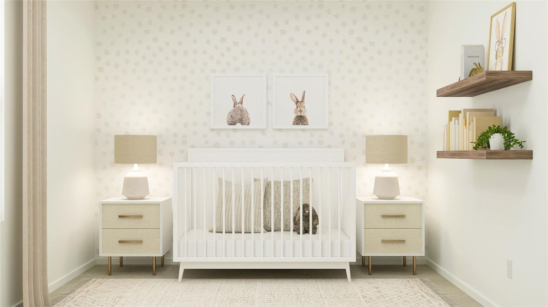 Furnished interior view inside a new home in The Ridge at Knob Creek, Temple (Image 28).