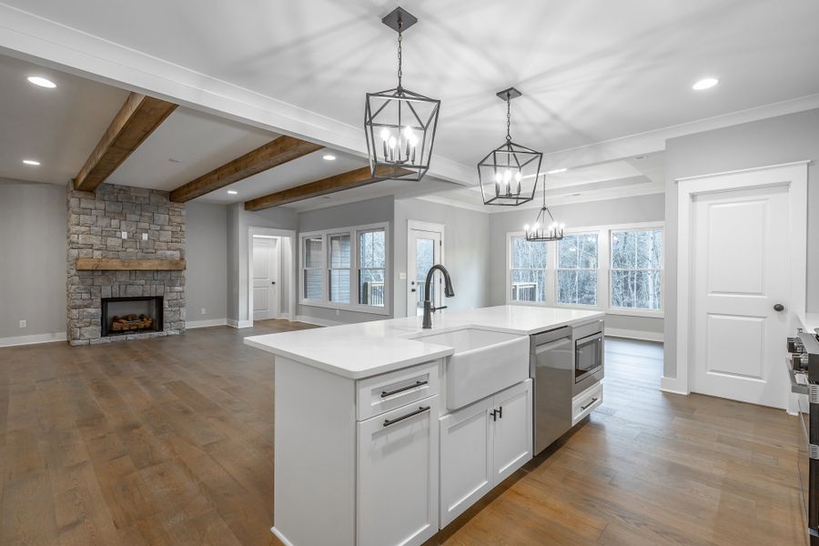 Furnished interior view inside a new home in Creekside, Cleveland (Image 11).
