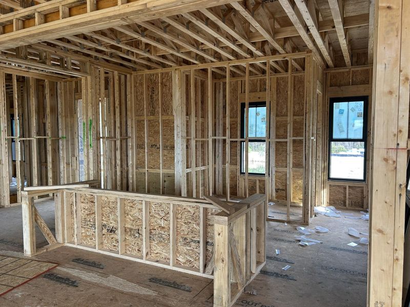 In-progress construction of a new home in , Awendaw, SC (Image 32).
