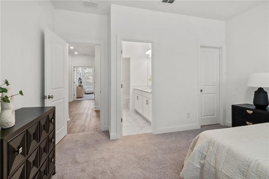 Furnished interior view inside a new home in Millcroft Townhomes, Buford (Image 15).