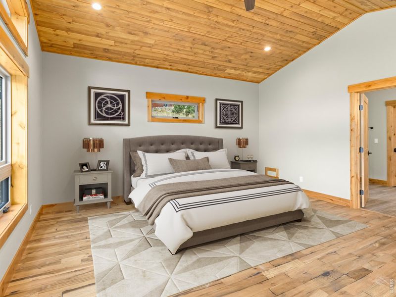 Furnished interior view inside a new home in , Estes Park (Image 16).