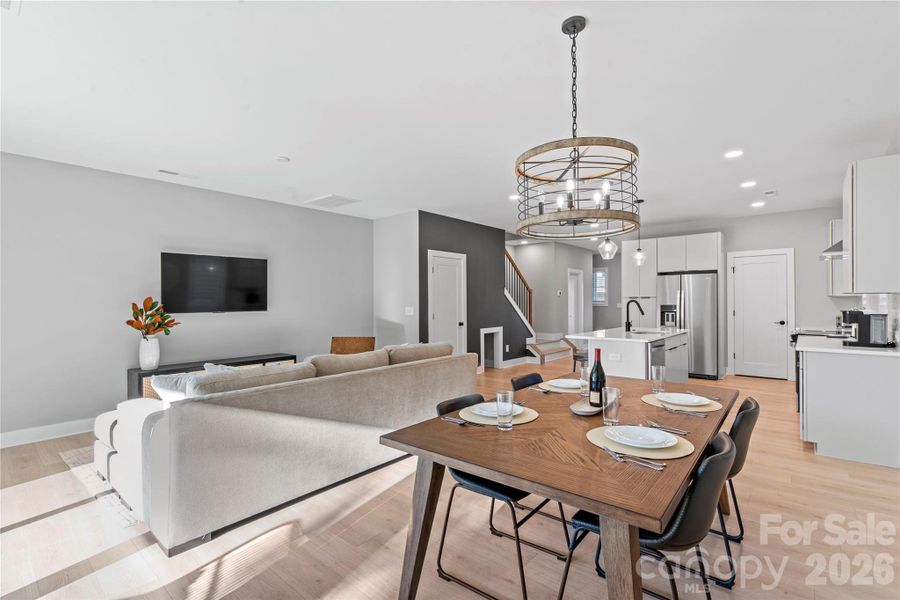 Furnished interior view inside a new home in , Charlotte (Image 9). Furnished interior view inside a new home in , Charlotte (Image 9).