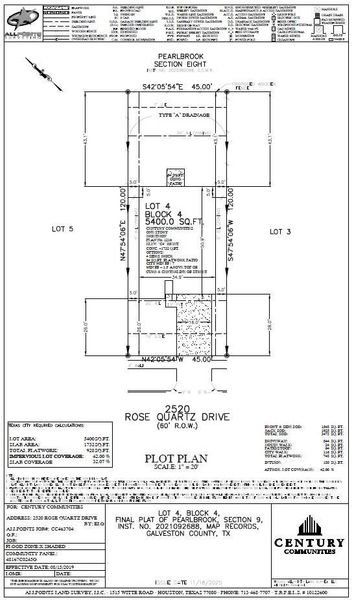 2D floor plan layout of this home in Pearlbrook, Texas City, TX (Image 3).
