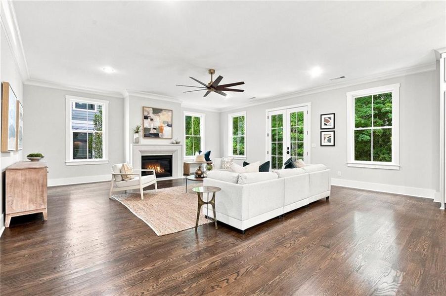 Furnished interior view inside a new home in , Alpharetta (Image 26).