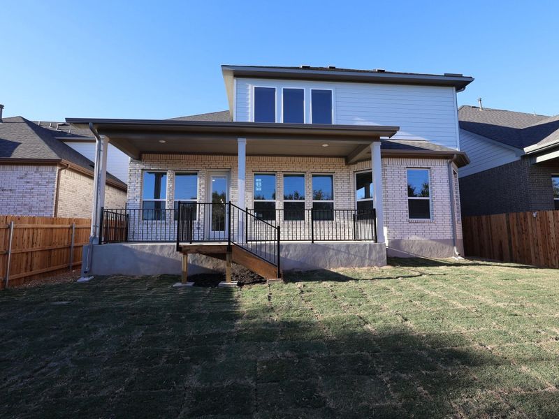 Exterior details and patio area of a home in Edgewood, Leander (Image 3). Exterior details and patio area of a home in Edgewood, Leander (Image 3).