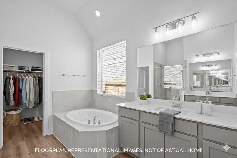 Furnished interior view inside a new home in Sorella, Tomball (Image 10).