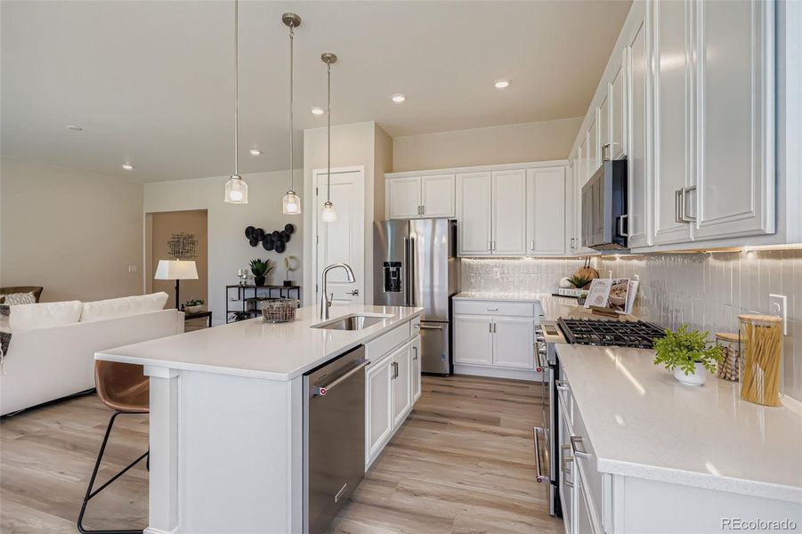 Furnished interior view inside a new home in Hillside at Castle Rock, Castle Rock (Image 5).
