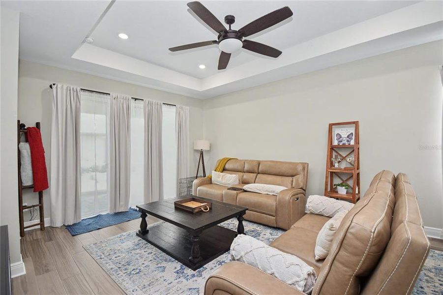 Furnished interior view inside a new home in Cypress Glen at River Wilderness, Parrish (Image 7).