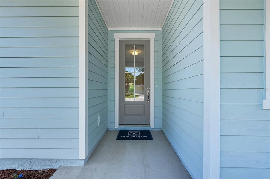 Exterior details and patio area of a home in Palm Coast Homes, Palm Coast (Image 23).