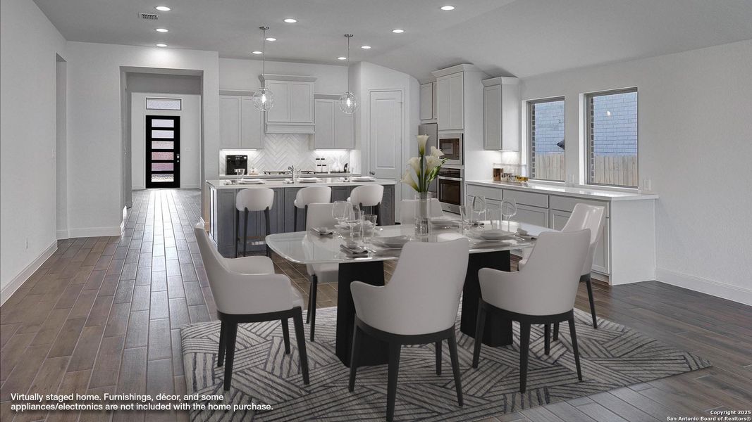 Furnished interior view inside a new home in Kallison Ranch 50', San Antonio (Image 10).