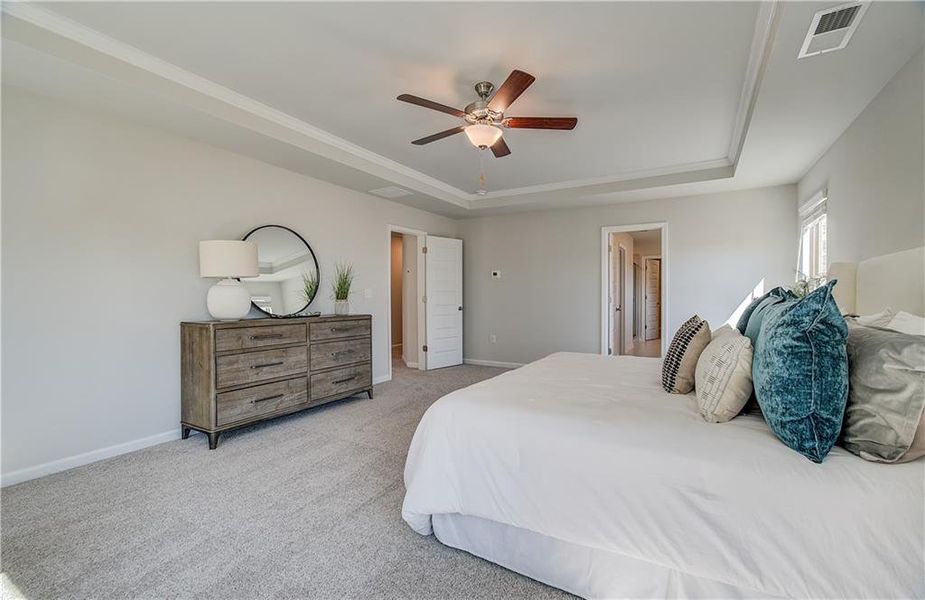 Furnished interior view inside a new home in Cambria at Traditions, Hampton (Image 3). Furnished interior view inside a new home in Cambria at Traditions, Hampton (Image 3).