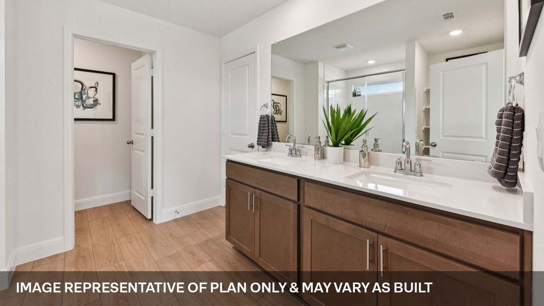 Representative furnished interior of a home built from the The Fairfield by D.R. Horton in Riverview, Georgetown (Image 27).