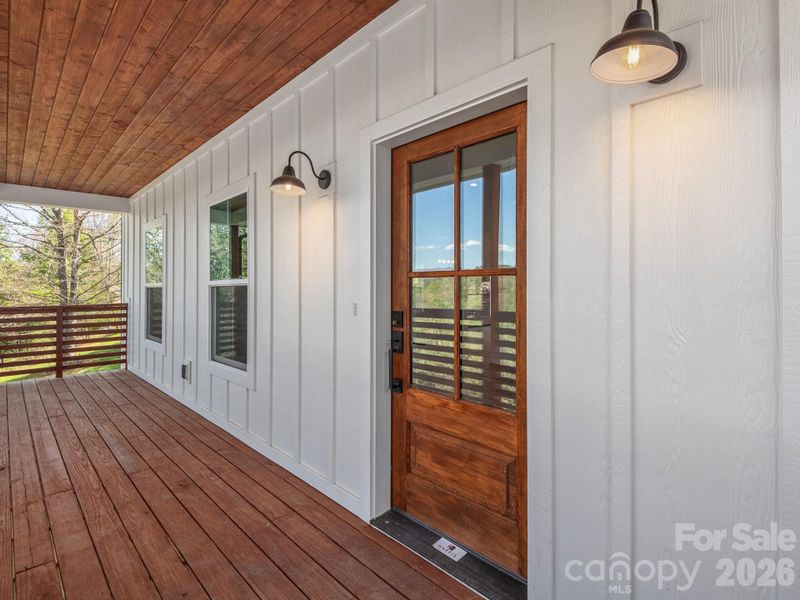 Exterior details and patio area of a home in , Weaverville (Image 19).