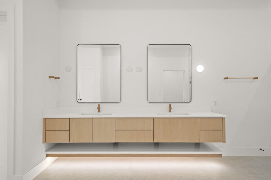 Furnished interior view inside a new home in Bridgeland, Cypress (Image 12).