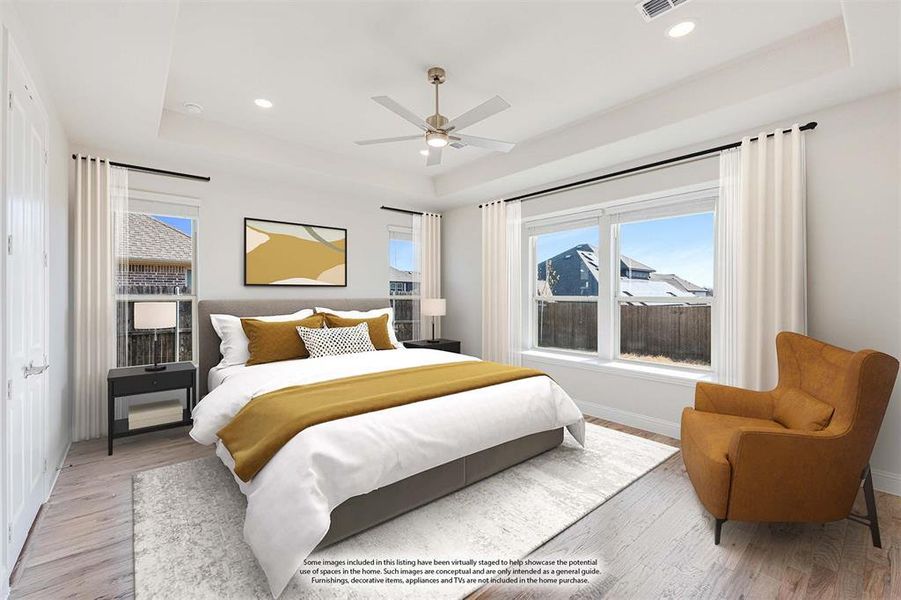 Furnished interior view inside a new home in Hayes Crossing, Midlothian (Image 17).