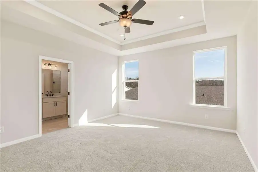 Spacious, unfurnished interior of a new home in Kelly Preserve, Loganville (Image 14). Spacious, unfurnished interior of a new home in Kelly Preserve, Loganville (Image 14).
