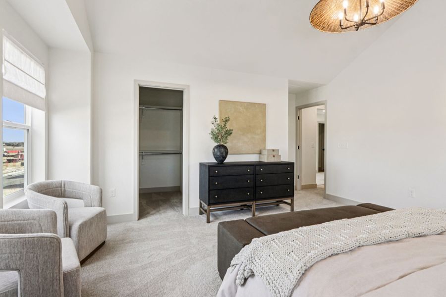 Furnished interior view inside a new home in Trailside, Timnath (Image 42).