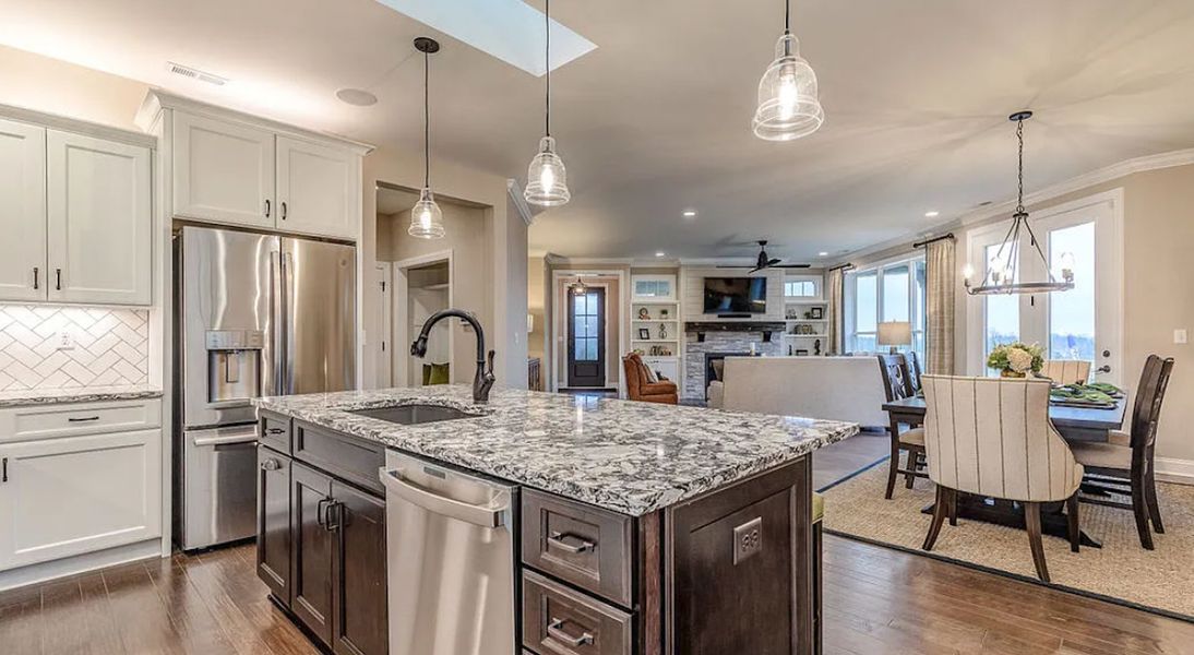 Representative furnished interior of a home built from the Promenade by Perfection Builders in The Courtyards at Oakland Hills, Louisville (Image 4).