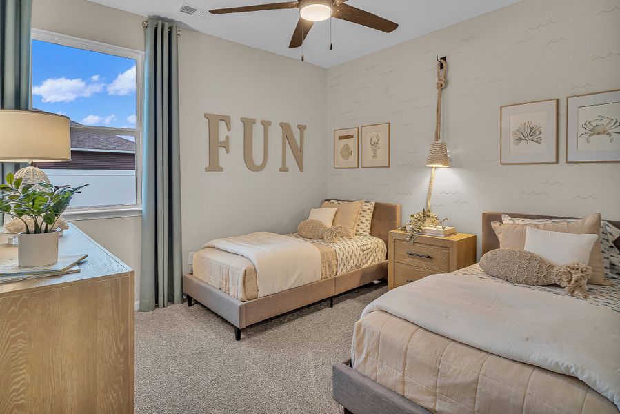 Representative furnished interior of a home built from the The Wave Crest by Chesapeake Homes in Bridgewater - Shorehaven Village, Little River (Image 16).