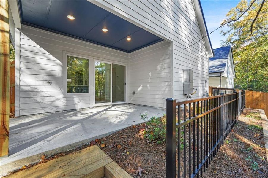 Exterior details and patio area of a home in , Atlanta (Image 32).