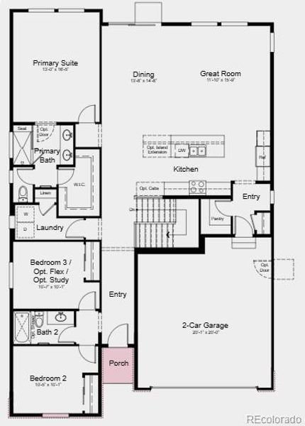 Additional Highlights Include: Finished basement, extended kitchen island, cabinets at kitchen island, door at primary bed to bath, soft close drawers and doors, and slide-in gas range in place of electric range.