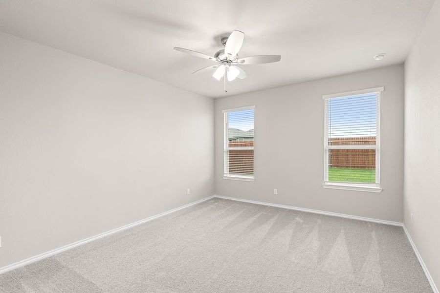 Representative exterior photo of a completed home built from the Willow by Impression Homes in Creekside Ranch, Blue Ridge, TX (Image 12).