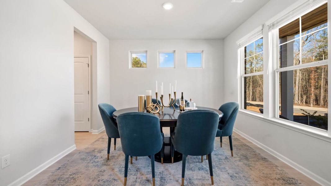 Representative furnished interior of a home built from the Lassiter by DRB Homes in Hamilton Lakes, Lawrenceville (Image 33).