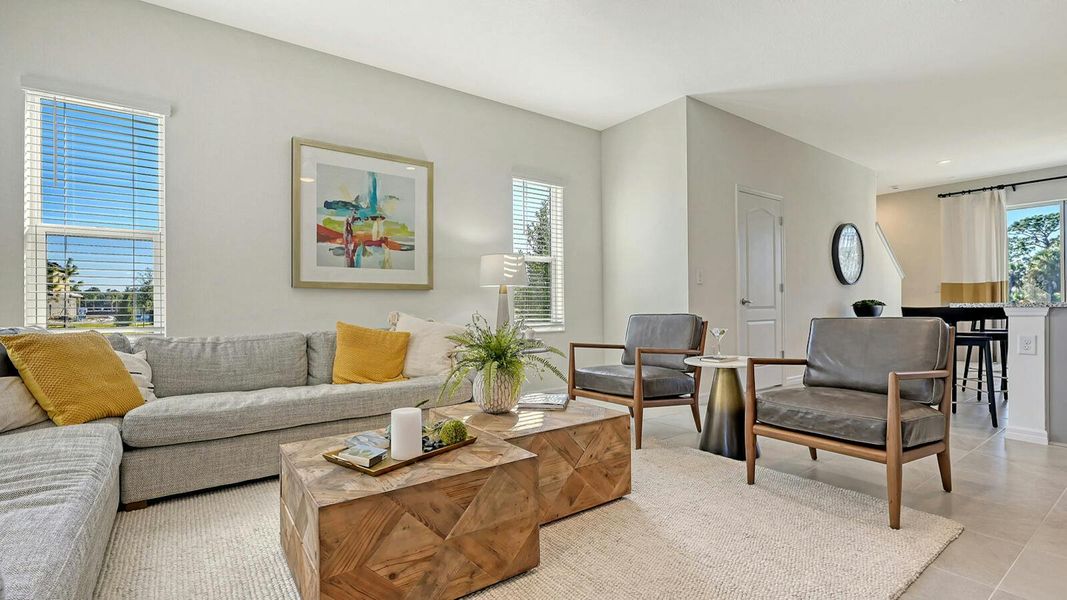 Furnished interior view inside a new home in Grand Park Real Estate and Homes for Sale in Sarasota, FL - Neal Communities, Sarasota (Image 7).