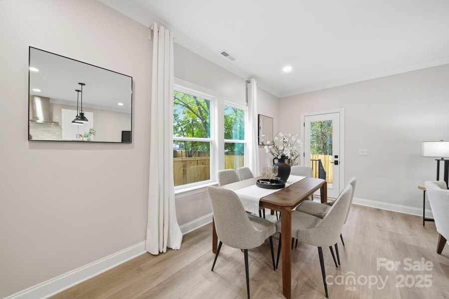 Furnished interior view inside a new home in , Charlotte (Image 14).