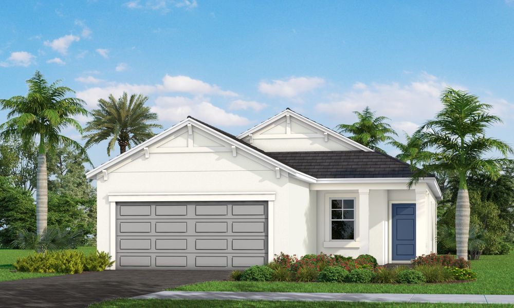 Representative exterior photo of a completed home built from the Heritage 2 by Neal Communities in Palmera, Venice, FL (Image 30).