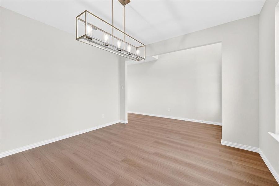 Spacious, unfurnished interior of a new home in Lily Creek at Sutton Fields, Aubrey (Image 22). Spacious, unfurnished interior of a new home in Lily Creek at Sutton Fields, Aubrey (Image 22).