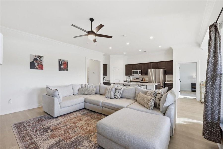 Furnished interior view inside a new home in , Orange (Image 21).