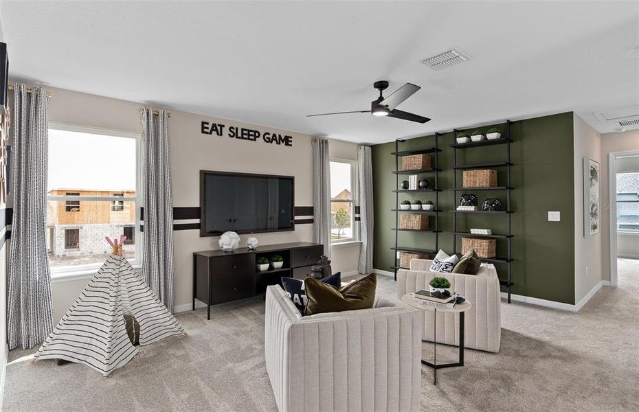 Furnished interior view inside a new home in The Landings at Live Oak Lake, St. Cloud (Image 12).