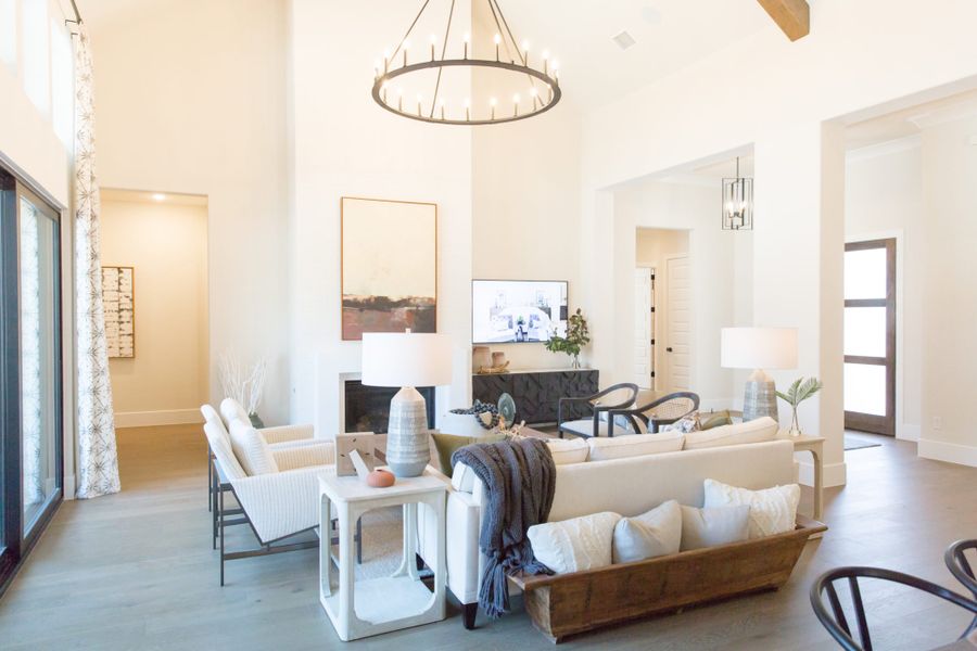 Representative furnished interior of a home built from the 7012 by Tradition Homes in Mustang Lakes, McKinney (Image 6).