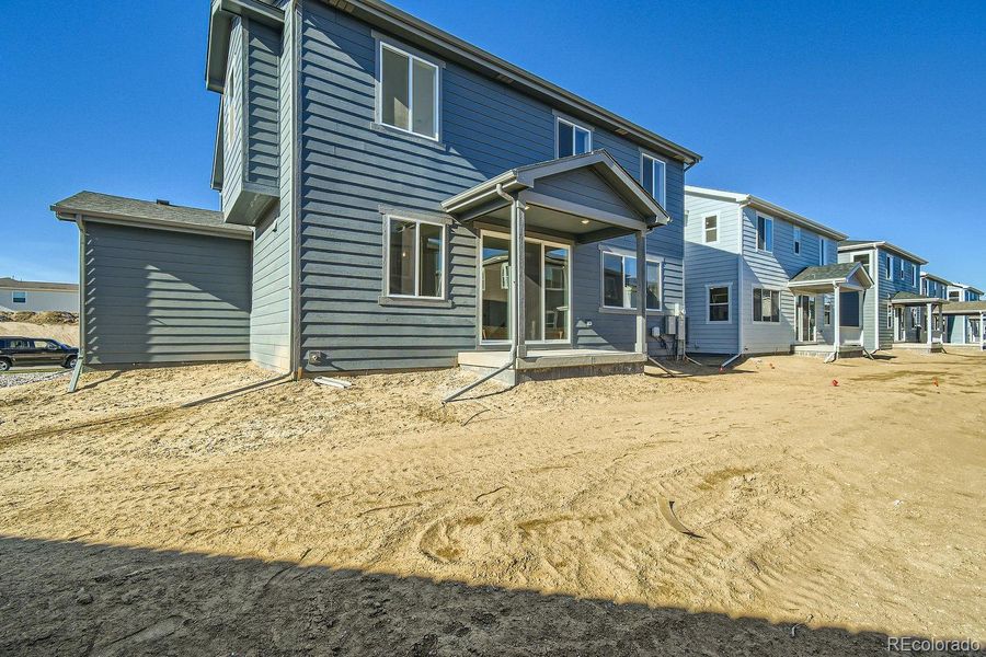 Exterior details and patio area of a home in Wolf Creek Run, Strasburg (Image 3).