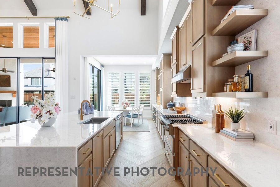 Furnished interior view inside a new home in Santa Rita Ranch, Liberty Hill (Image 6).