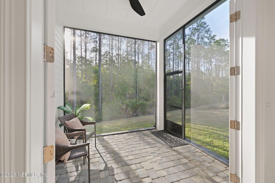 Exterior details and patio area of a home in Nocatee, Ponte Vedra (Image 4). Exterior details and patio area of a home in Nocatee, Ponte Vedra (Image 4).
