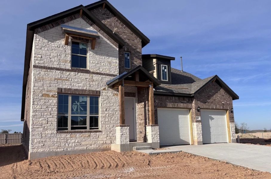 In-progress construction of a new home in The Colony, Bastrop, TX (Image 3).