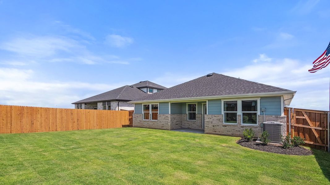 Representative exterior photo of a completed home built from the The Denton by D.R. Horton in Thunder Rock, Marble Falls, TX (Image 21). Representative exterior photo of a completed home built from the The Denton by D.R. Horton in Thunder Rock, Marble Falls, TX (Image 21).
