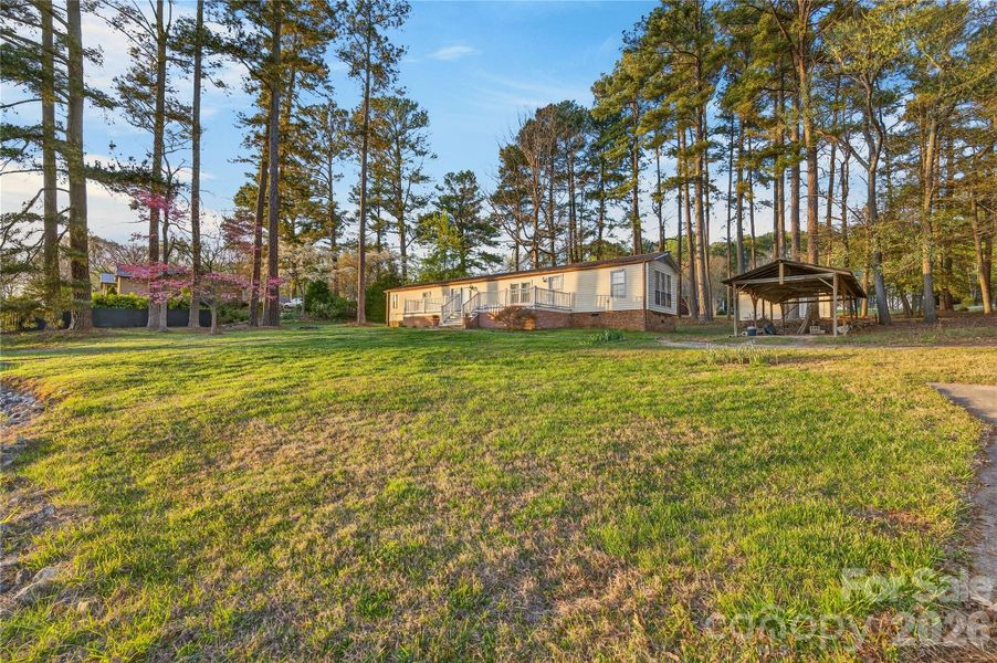 Existing single-widemanufactured home on the property with well and septic inplace; conveys at no value.