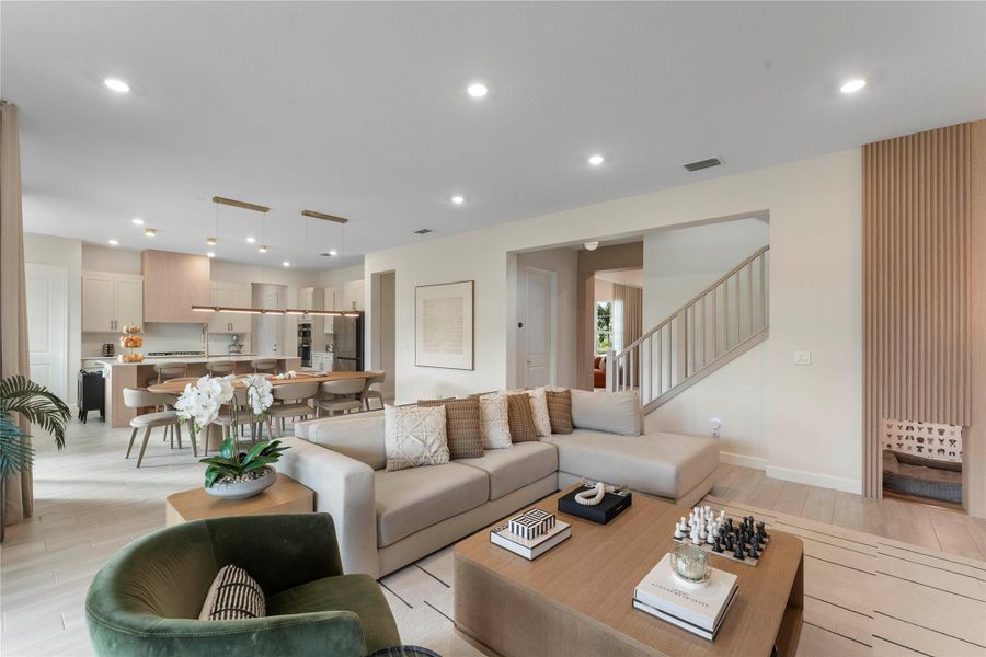 Furnished interior view inside a new home in Arden: The Waterford Collection, Loxahatchee (Image 30).