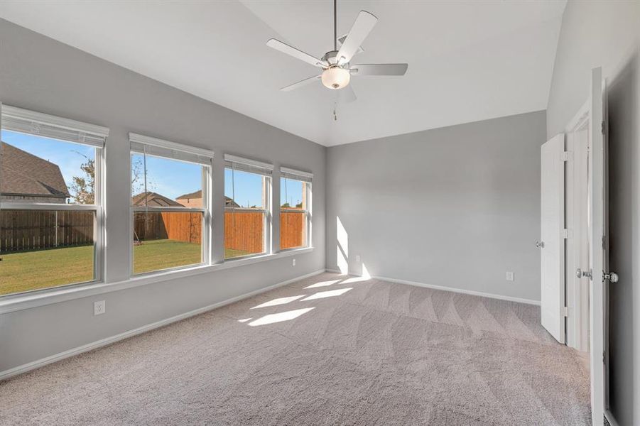 Spacious, unfurnished interior of a new home in The Preserve, Justin (Image 25).