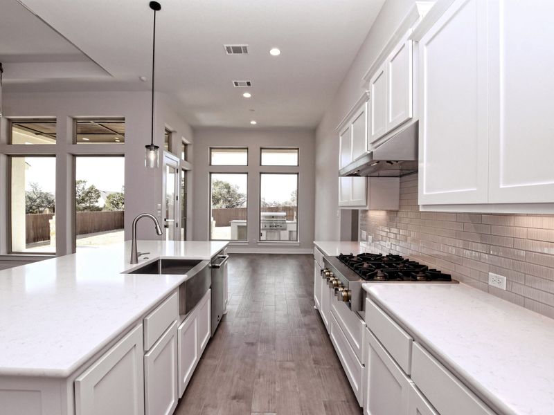 Representative furnished interior of a home built from the Emerald II by Giddens Homes in Riverstone, Georgetown (Image 7).