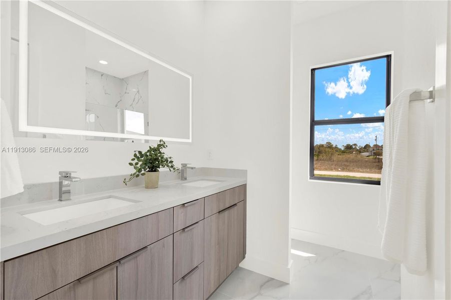Furnished interior view inside a new home in , Lehigh Acres (Image 6).