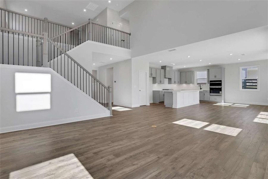 Spacious, unfurnished interior of a new home in The Paddocks at Doc Hughes, Buford (Image 49).